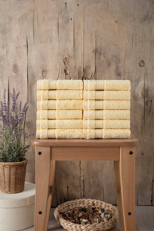 Turkish Cotton Bath Washcloth Set of 12