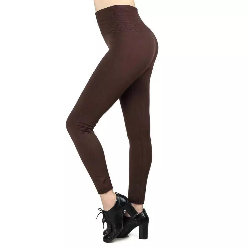 Women’s Fleece Leggings High Waist Stretchy Warm Leggings One Size