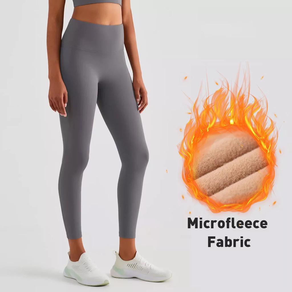 Women’s Fleece Leggings High Waist Stretchy Warm Leggings One Size