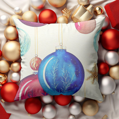 Christmas Ornaments Throw Cushion | Homeezone