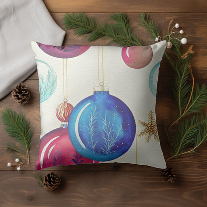 Christmas Ornaments Throw Cushion | Homeezone