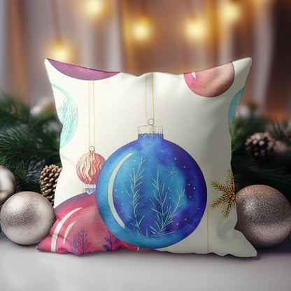 Christmas Ornaments Throw Cushion | Homeezone