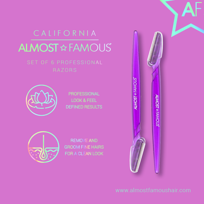 Almost Famous 6-pack Dermaplaning Razors set