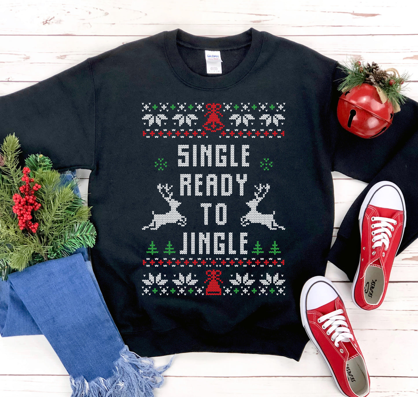 Single Ready To Jingle Christmas Sweatshirt